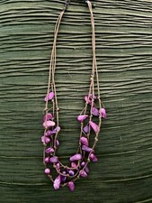 Ladies pink necklace for sale  TELFORD
