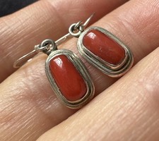 Brinco de prata esterlina 925 natureza coral vermelho gota comprar usado  Enviando para Brazil