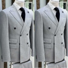 Ternos masculinos slim fit formal formatura pico lapela smoking formatura jaqueta calças negócios comprar usado  Enviando para Brazil