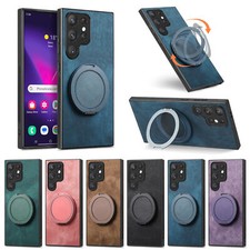 Usado, Handyhülle Ring Case PU Leder Hülle Für Samsung S8 S9 S10 S10E S20 S21 S22 Plus comprar usado  Enviando para Brazil