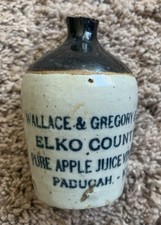 Usado, MINI JARRO DE GRÉS VINTAGE WALLACE & GREGORY ELKO COUNTY SUCO DE MAÇÃ comprar usado  Enviando para Brazil