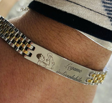 Bracciale incisione papà usato  Marano di Napoli