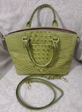 Bolsa satchel Brahmin Duxbury verde kiwi couro Melbourne tiracolo muito boa qualidade comprar usado  Enviando para Brazil