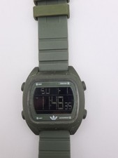 Relógio digital Adidas masculino borracha verde quartzo nova bateria funcionando, usado comprar usado  Enviando para Brazil