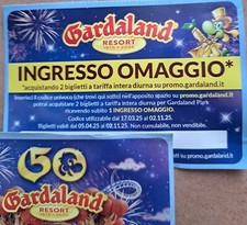 Biglietti gardaland ingresso usato  Ravenna