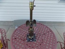 Abajur de mesa vintage estilo federal bronze águia careca americana - Deco americano antigo comprar usado  Enviando para Brazil