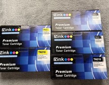 Lote de toners de tinta EZ para Brother TN-210 3 toner preto 2 cartuchos amarelos HL-3040CN, usado comprar usado  Enviando para Brazil