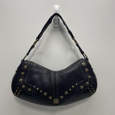 Bolsa de ombro Cole Haan Village Pailette preta cravejada de couro comprar usado  Enviando para Brazil