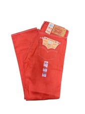 Levi's 501 masculino encolher para caber ajuste original cor laranja vermelho 005012405 comprar usado  Enviando para Brazil