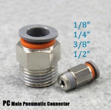 Mangueira de ar macho encaixe reto PC conector pneumático 1/8" 1/4" 3/8" 1/2" comprar usado  Enviando para Brazil