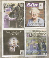 Queens death newspapers for sale  WOODFORD GREEN