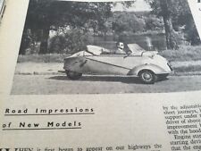 Messerschmitt cabin scooter for sale  BRIGHTON