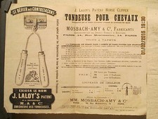 Affiche tondeuse chevaux d'occasion  Montauban