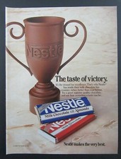 Usado, 1983 NESTLE barras de doces de chocolate ao leite "The Taste Of Victory" anúncio de revista comprar usado  Enviando para Brazil
