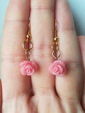 Orecchini corallo rosa usato  Roma
