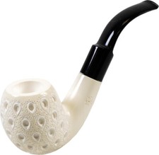 Bloque Espuma de Mar Pito Largo Bent Grabado /Acrílico Boquilla/ Caso Maß / 9MM, usado comprar usado  Enviando para Brazil
