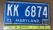 License plate maryland for sale  San Diego