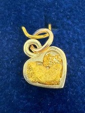 Goldener herz anhänger gebraucht kaufen  Greven