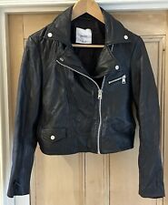 Mango leather jacket for sale  LLANDYSUL