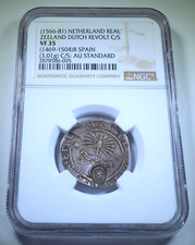 NGC VF35 1500s Zeeland Countermark Espanhol Ferdinand 1 moeda real Holanda Cob comprar usado  Enviando para Brazil
