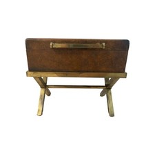 Leather trunk brass for sale  Naples