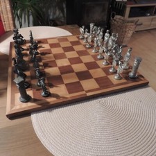 Schachspiel schweren zinnfigur gebraucht kaufen  Lautertal