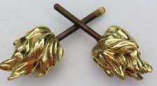 Pair antique brass for sale  Shipping to Ireland
