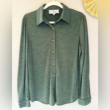 Blusa St. John Sport Jersey Tactel manga longa com botões tamanho pequeno comprar usado  Enviando para Brazil