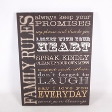 Family rules wooden for sale  Tempe