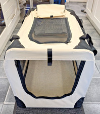 fabric folding dog crate large for sale  CANNOCK