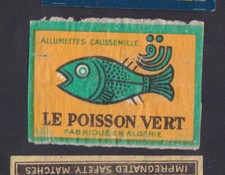 Ancienne étiquettes allumette d'occasion  France
