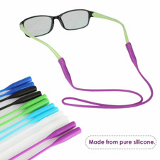 2 peças óculos de sol de silicone alça de pescoço cordão suporte cordão óculos de sol comprar usado  Enviando para Brazil