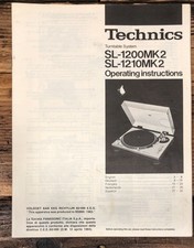 Usado, Technics SL-1200 MK2 SL-1210 MKII toca-discos proprietários / manual do usuário *original* comprar usado  Enviando para Brazil