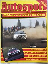 Autosport 1984 feb for sale  UK