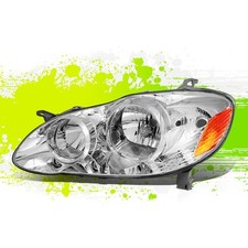 PARA 03-08 TOYOTA COROLLA CONJUNTO DE LÂMPADA DE FAROL ESTILO FÁBRICA ESQUERDA 04 05 06 07 comprar usado  Enviando para Brazil