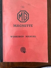 Magnette owners workshop for sale  LIVERPOOL