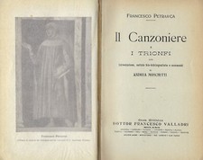 Canzoniere trionfi francesco usato  Gorizia