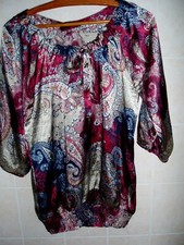 Blouse soyeuse imprimé d'occasion  Jonzac