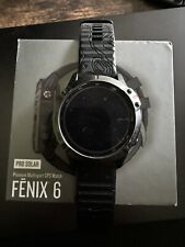 Garmin Fenix 6 Pro Solar Edition preto com alça de design de aumento triplo comprar usado  Enviando para Brazil