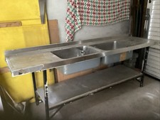 Steel double drainer for sale  CROOK