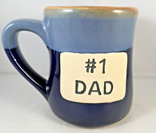 Caneca de chá azul #1 Dia dos Pais grés cerâmica café comprar usado  Enviando para Brazil