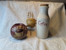 3pcs coffee themed for sale  Royse City