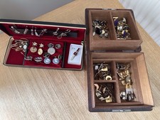 vintage cufflink box for sale  BRADFORD