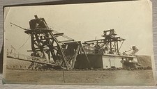 Fotografía Vintage Oro Blanco y Negro Excavadora Equipo Pesado Maquinaria segunda mano  Embacar hacia Mexico