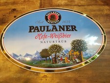 Vintage paulaner emailleschild gebraucht kaufen  Schriesheim