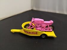 P422-MATCHBOX SUPERFAST MB38-A HONDA MOTOCICLETA E REBOQUE. ROSA comprar usado  Enviando para Brazil