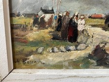 Tableau peinture huile d'occasion  Ébreuil