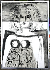 Litografia doppio ritratto usato  Trevenzuolo