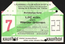Ticket 1978 köln gebraucht kaufen  Deutschland
