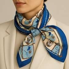 Foulard soie imprimé d'occasion  Foix